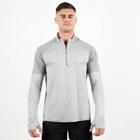 Men's Nike Dri Fit Element 1/2 Zip Long Sleeve Top (Grey Fog)