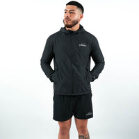 Men's Nike Miler Windbreaker Flash Running Jacket ‘Black/Silver’