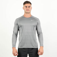 Men's Nike Long Sleeve Miler 1.0 T-Shirt 'Dark Grey'