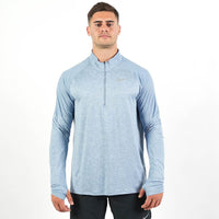 Men's Nike Dri Fit Element 1/2 Zip Long Sleeve Top (Sky Blue)