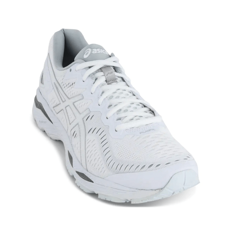 Men s Asics Gel Kayano 23 White Snow Silver Snow White