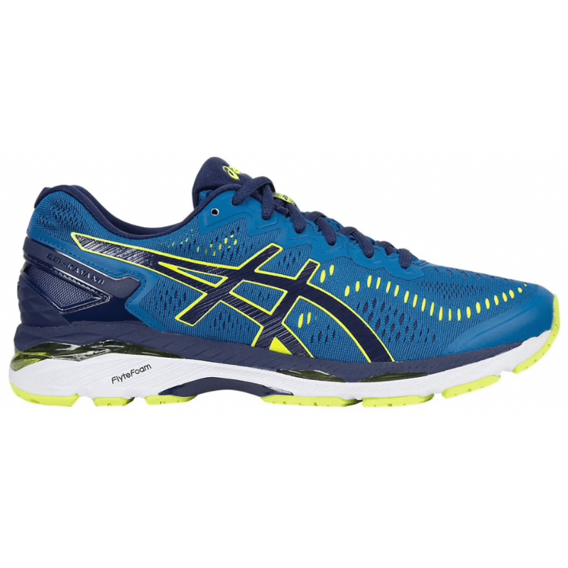 Men s Asics Gel Kayano 23 Thunder Blue Safety Yellow Indigo Blue