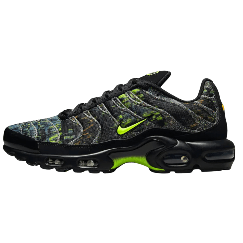 Men s Nike Air Max Plus TN Black Camo Green Fresh Out Sneakers