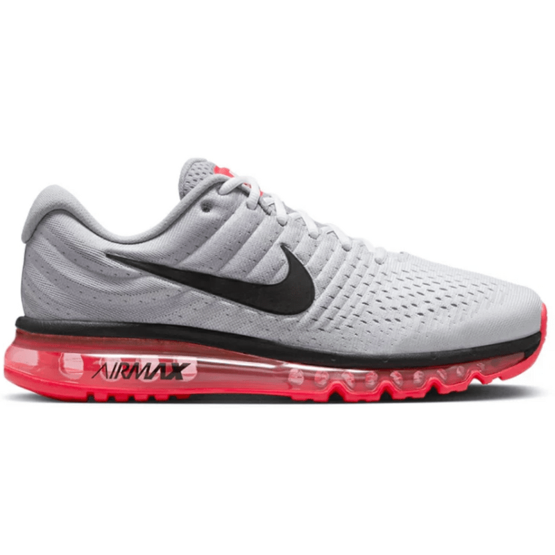 Men s Nike AirMax 2017 Wolf Grey Hot Punch