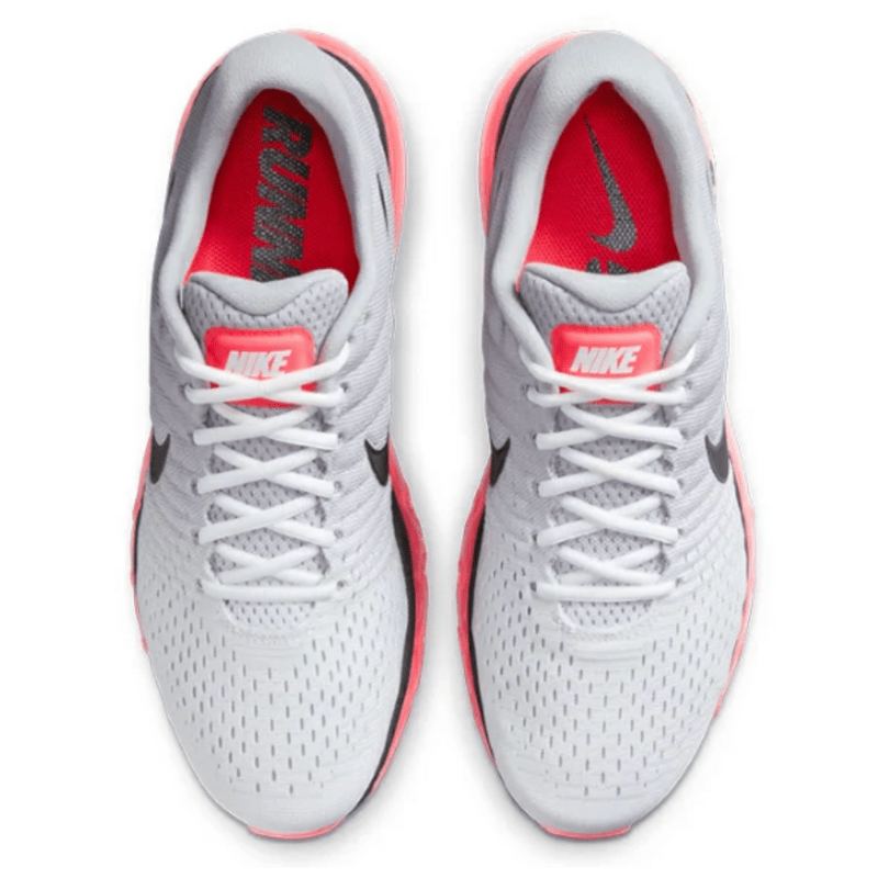 Men s Nike AirMax 2017 Wolf Grey Hot Punch Fresh Out Sneakers