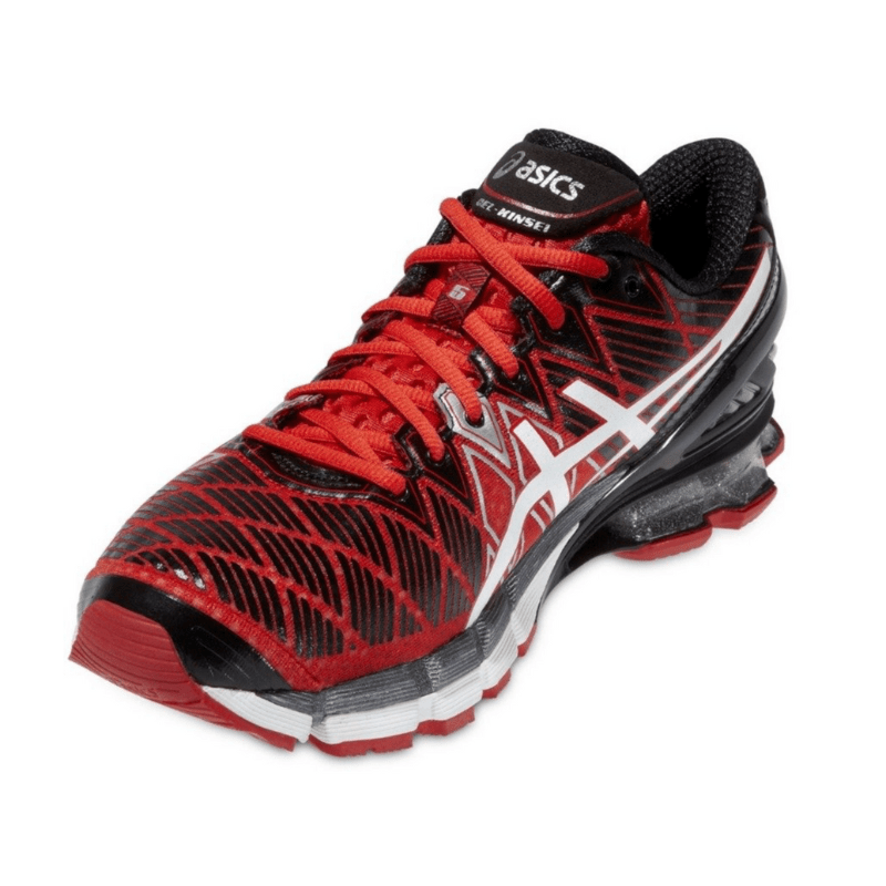Men s Asics Gel Kinsei 5 Red White Black Bred Fresh Out Sneakers