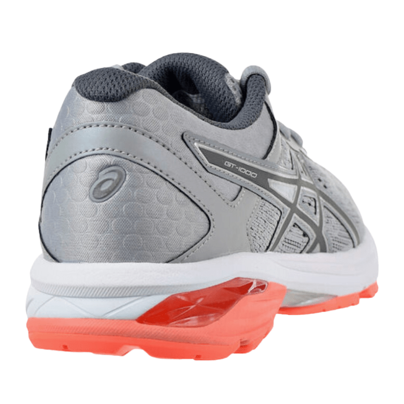 Women s Asics GT 1000 6 Mid Grey Carbon Flash Coral