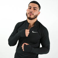 Men's Nike Men's Dri-FIT Elements 1/2 Zip Running Top (Black)
