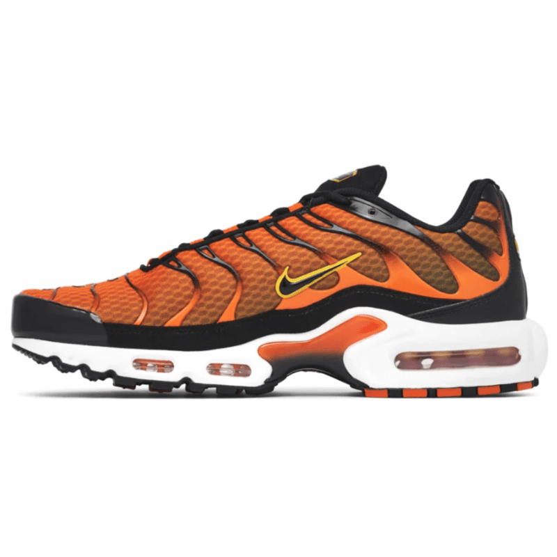 Men s Nike Air Max Plus TN Safety Orange University Gold Fresh Out Sneakers